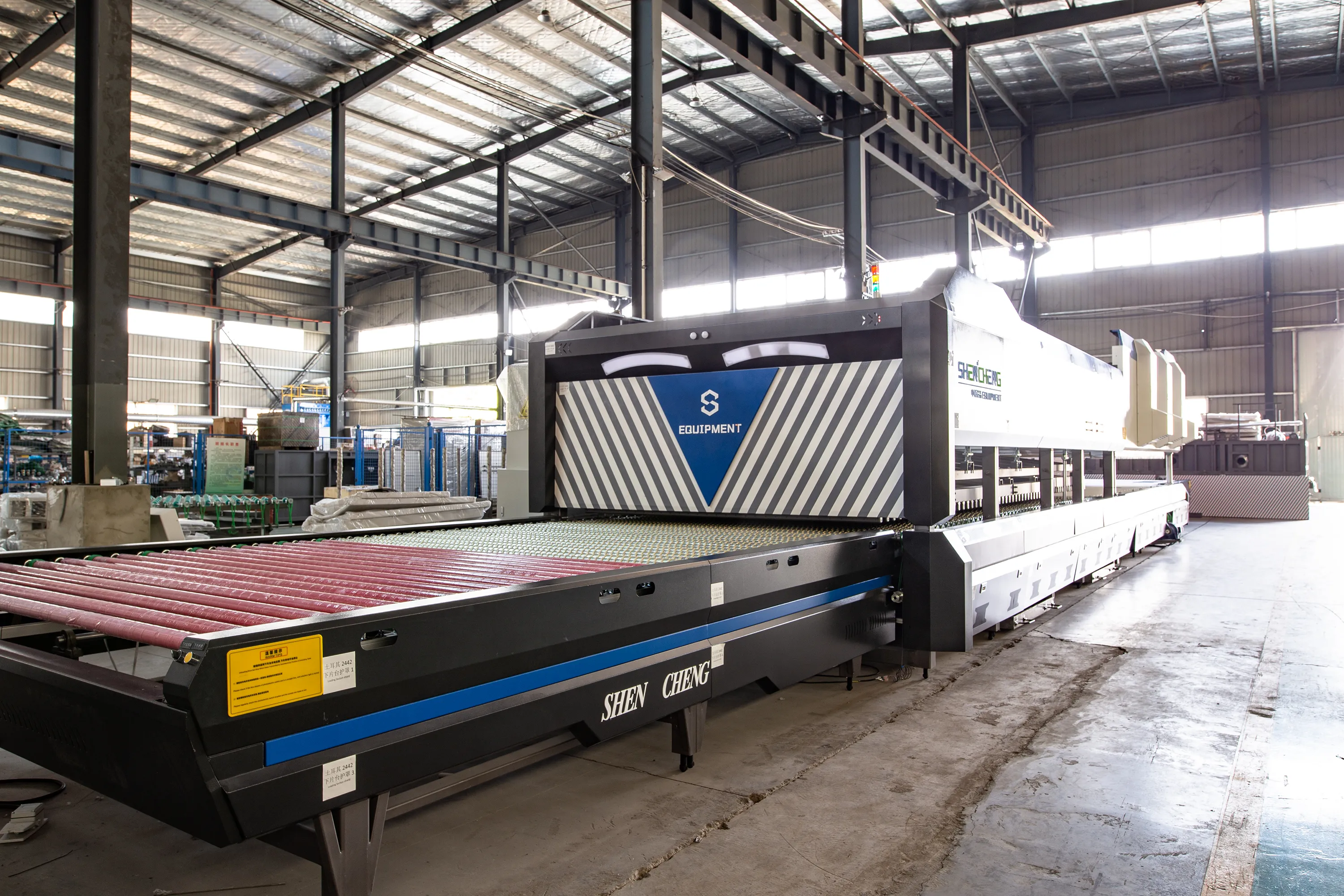 Glass tempering furnaces